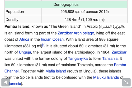 Pemba Island - Jaziratul Khadra?